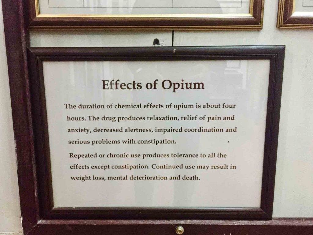 Effects of opoium